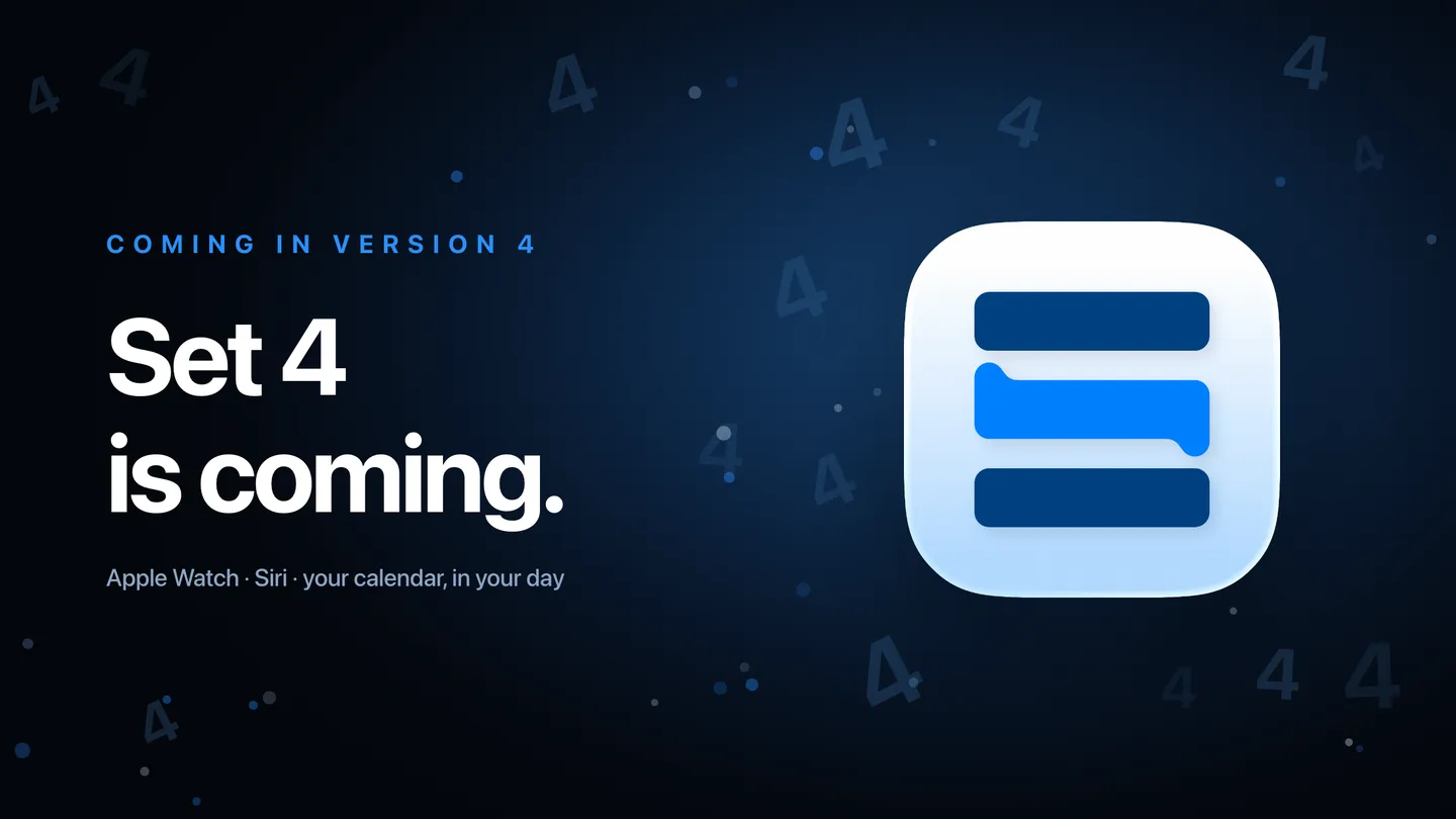 Set cover: Set 4 is coming, with the Set app icon